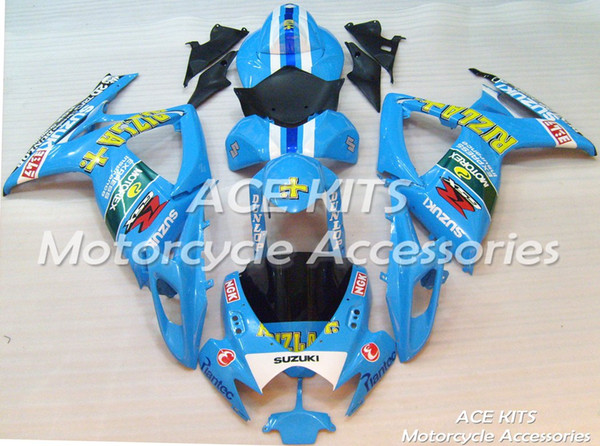 ACE Motorcycle Fairings For SUZUKI GSXR600 R750 K6 2006-2007 Compression or Injection Bodywork Blue No.97