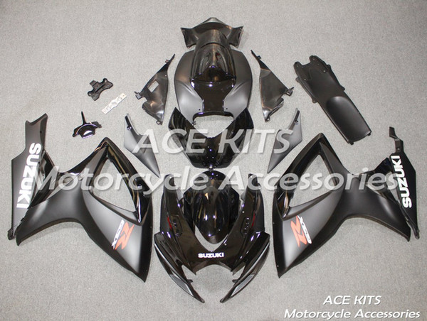 ACE Motorcycle Fairings For SUZUKI GSXR600 R750 K6 2006-2007 Compression or Injection Bodywork Black No.83