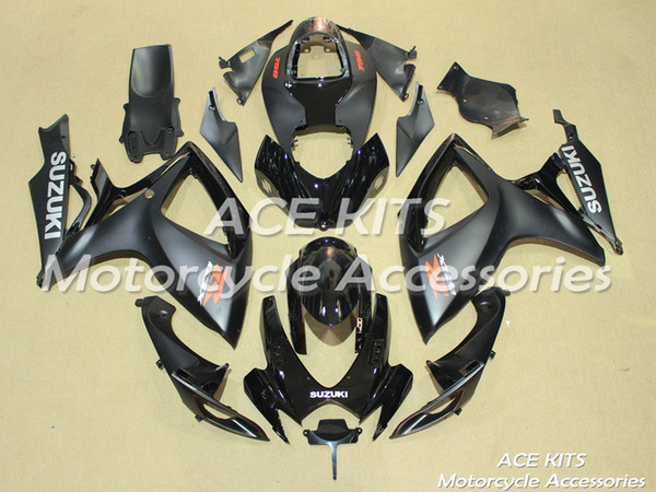 ACE Motorcycle Fairings For SUZUKI GSXR600 R750 K6 2006-2007 Compression or Injection Bodywork Black No.79