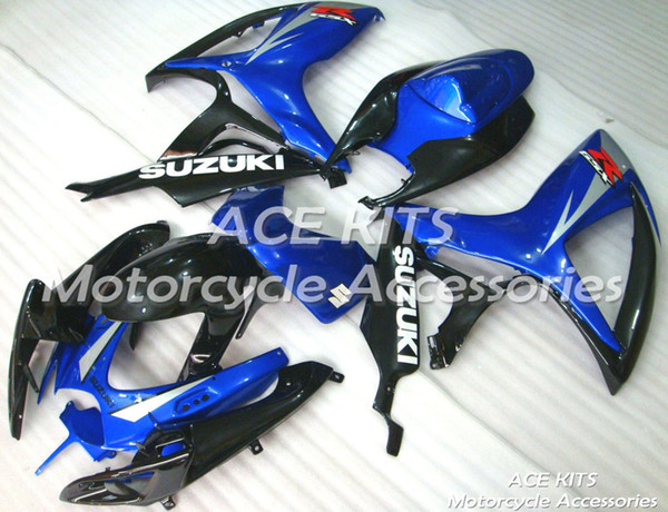 ACE Motorcycle Fairings For SUZUKI GSXR600 R750 K6 2006-2007 Compression or Injection Bodywork Blue Black No.98