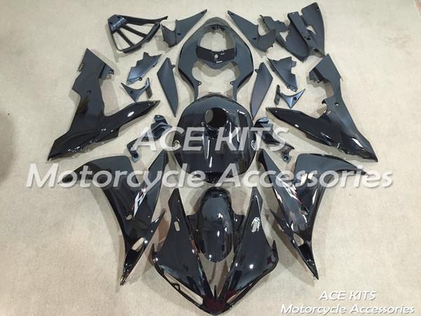 ACE Motorcycle Fairings For YAMAHA YZF R1 2004 2005 2006 Compression or Injection Bodywork stunning black +TANK No.1079