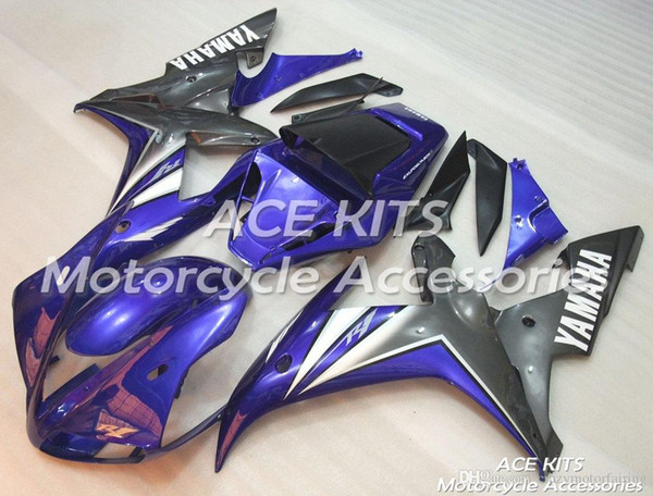 ACE KITS Motorcycle fairing For YAMAHA YZF R1 2002-2003 Injection or Compression Bodywork exciting blue NO.2043