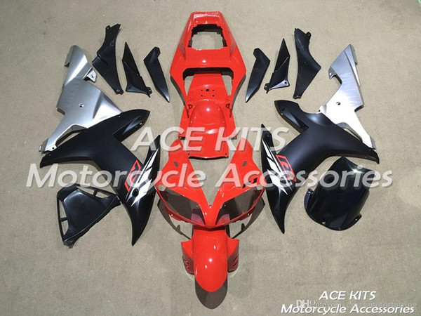ACE KITS Motorcycle fairing For YAMAHA YZF R1 2002-2003 Injection or Compression Bodywork exciting red silver black NO.2042