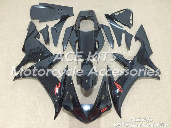 ACE KITS Motorcycle fairing For YAMAHA YZF R1 2002-2003 Injection or Compression Bodywork exciting black NO.2041