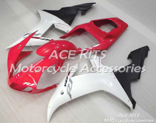 ACE KITS Motorcycle fairing For YAMAHA YZF R1 2002-2003 Injection or Compression Bodywork exciting white red NO.2050