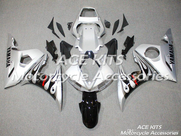 ACE KITS Motorcycle fairing For YAMAHA YZF R6 2003-2005 Injection or Compression Bodywork stunning silver NO.2248