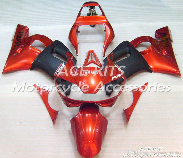 ACE KITS Motorcycle fairing For YAMAHA YZF R6 1998-2002 Injection or Compression Bodywork glamorous black orange NO.2310