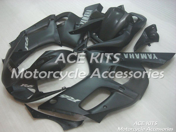 ACE Motorcycle Fairings For YAMAHA YZF R6 1998-2002 Compression or Injection Bodywork exciting black No.1242