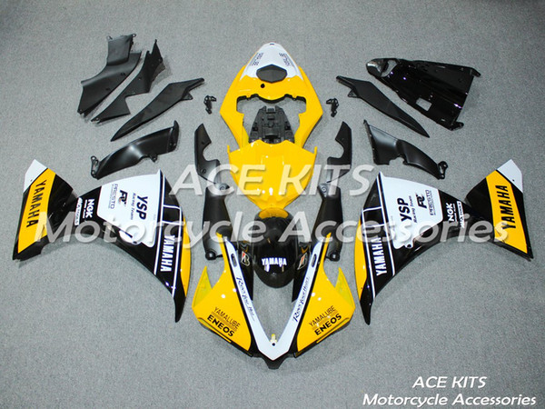 ACE Motorcycle Fairings For YAMAHA YZF R1 2013-2014 Compression or Injection Bodywork astonishing yellow No.1201