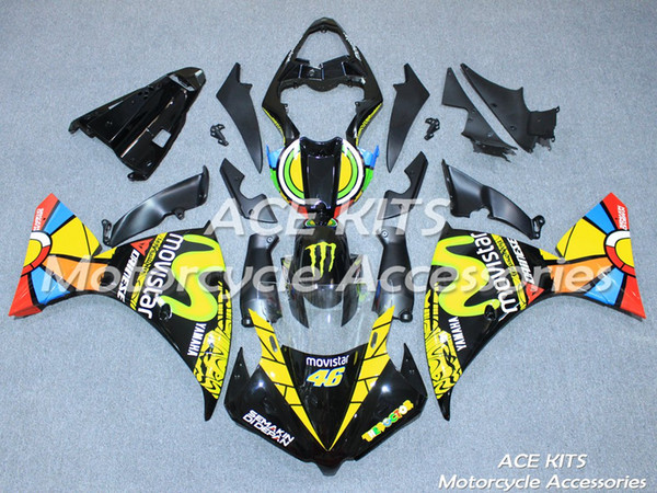 ACE Motorcycle Fairings For YAMAHA YZF R1 2013-2014 Compression or Injection Bodywork astonishing Sun flower No.1198P