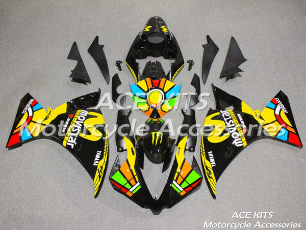 ACE Motorcycle Fairings For YAMAHA YZF R1 2013-2014 Compression or Injection Bodywork astonishing Sun flower No.1199K1