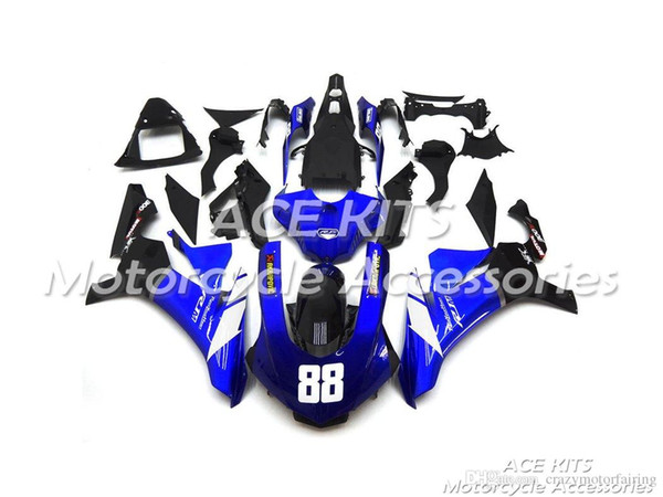 ACE KITS Motorcycle fairing For YAMAHA YZF R1 2015-2016 Injection or Compression Bodywork astonishing blue NO.2224