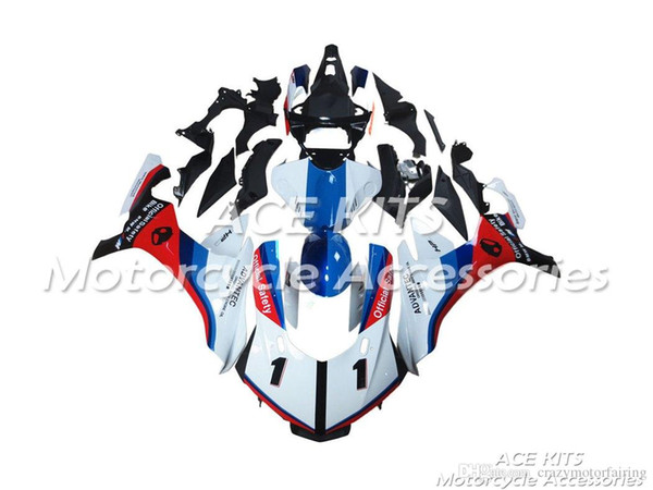 ACE KITS Motorcycle fairing For YAMAHA YZF R1 2015-2016 Injection or Compression Bodywork astonishing blue red white NO.2228