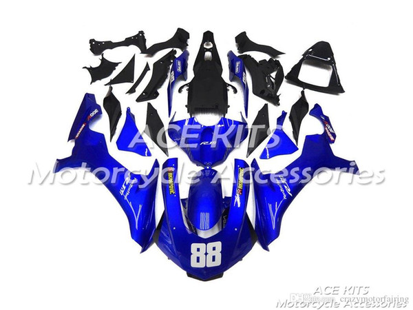 ACE KITS Motorcycle fairing For YAMAHA YZF R1 2015-2016 Injection or Compression Bodywork astonishing blue NO.2230