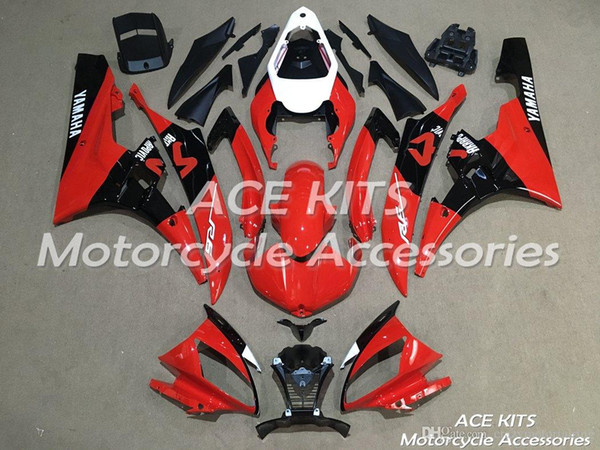 ACE KITS Motorcycle fairing For YAMAHA YZF R6 2006-2007 Injection or Compression Bodywork shocking red NO.2251