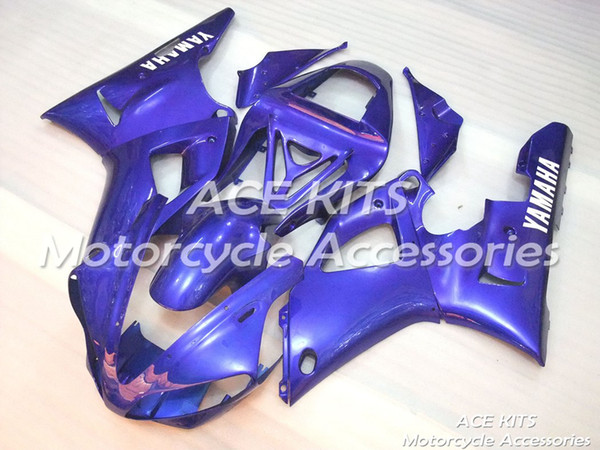 ACE Motorcycle Fairings For YAMAHA YZF R1 2000 2001 Compression or Injection Bodywork shocking blue No.1013