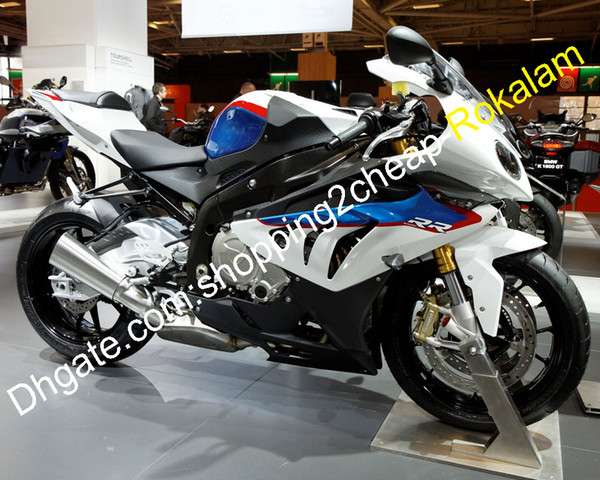 For BMW Motorbike Shell S1000RR S 1000 1000RR S1000 RR 10 11 12 13 14 White Blue Black Bodywork Fairing (Injection molding)