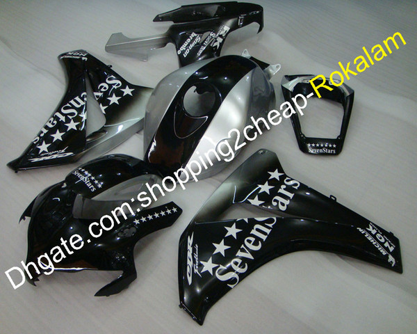 For Honda CBR1000RR 1000RR 08 09 10 11 Fireblade 2008-2011 Motorbike Star Black Silver Motorcycle Fairing (Injection molding)