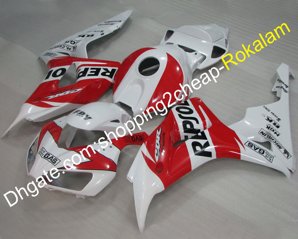 For Honda Cowlings 06 07 2006 2007 CBR1000RR CBR 1000 1000RR RR Sport Moto Red White Repsol Fairing (Injection molding)