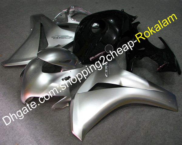 For Honda Cowlings Fireblade CBR1000RR CBR1000 1000RR 2008 2009 2010 2011 Sport Motorbike Black Silver Fairing Kit (Injection molding)