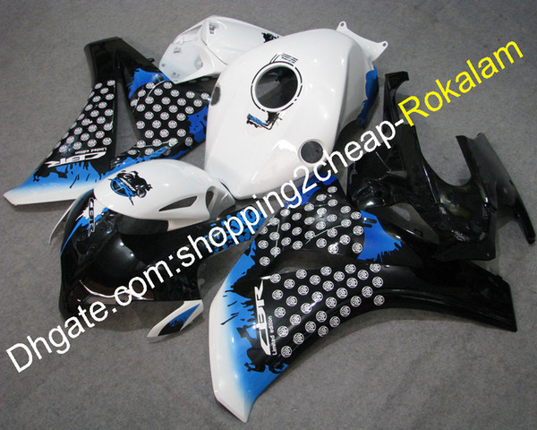 For Honda Fireblade CBR1000RR CBR1000 1000RR 2008 2009 2010 2011 Motorbike Decal Black White Blue Fairing Kit (Injection molding)