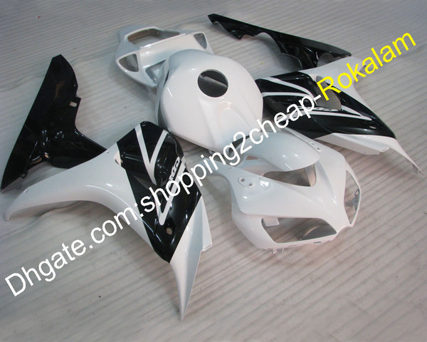 For Honda CBR1000RR CBR1000 1000RR 06 07 2006 2007 White Black Bodywork Motorcycle Fairings Aftermarket Kit (Injection molding)