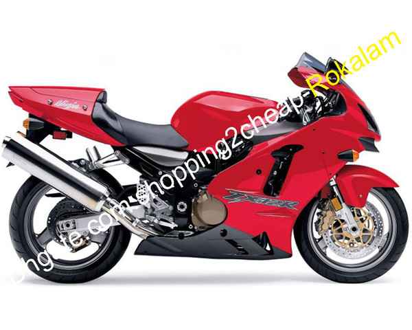 ZX-12R Red Black Fairing Kit For Kawasaki ZX12R 2002 2003 2004 ZX 12R 02 03 04 Complete Fairings Set (Injection molding)