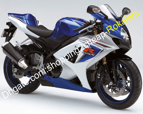 Fairings For Suzuki GSX-R1000 K7 07 08 GSXR1000 GSXR 1000 2007 2008 Blue White Bodywork Fairing set (Injection molding)