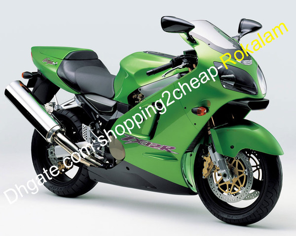 Green Black Fairing For Kawasaki Ninja ZX-12R ZX 12R 2000 2001 ZX12R 00 01 ABS Plastic Fairings Kit (Injection molding)