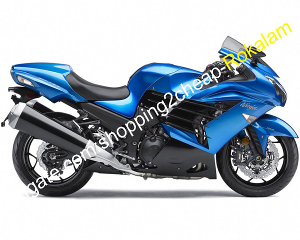 Motorbike Fairing For Kawasaki ZX14R 2012 2013 2014 2015 ZZR1400 ZX-14R 12 13 14 15 ZZR 1400 Blue Black (Injection molding)