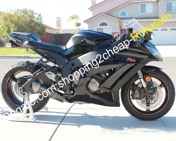 For Kawasaki Fairing Ninja ZX10R ZX 10R ZX-10R 2011 2012 2013 2014 2015 Black Motorcycle Kit (Injection molding)