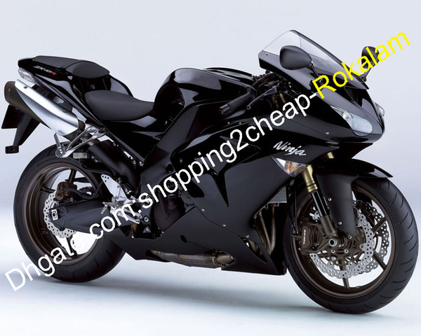 Bodywork Fairing Parts For Kawasaki Ninja ZX-10R 2006 2007 ZX10R 06 07 ZX 10R Black Motorcycle Fairings Kit (Injection molding)