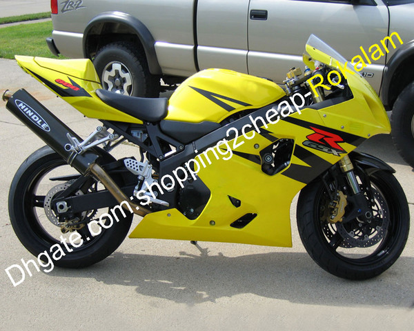 For Suzuki GSXR600 GSXR750 K4 04 05 GSXR GSX R 600 750 2004 2005 Yellow Motorcycle ABS Fairing Set (Injection molding)