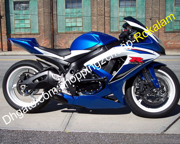 Buy Free Custom Fairing For Suzuki GSXR600 08 09 10 GSXR750 GSXR 600 750 2008 2009 2010 K8 Blue Shell kit (Injection molding)