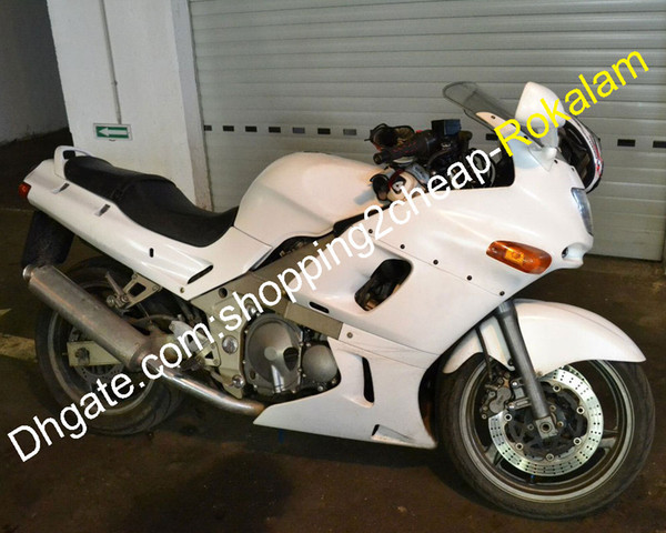 ABS Cowling Fit For Kawasaki NINJA ZZR400 ZZR 400 1993 94 95 96 97 98 99 00 01 02 2003 White Fairing Kits (Injection molding)