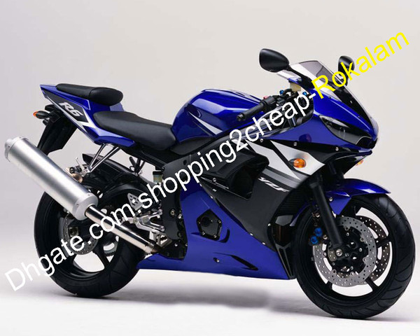 YZF R6 Custom Bodywork Fairing Set For Yamaha YZF600 YZFR6 2003 2004 03 04 ABS Blue Cowling Kit (Injection molding)