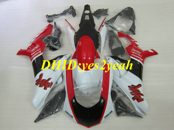 Injection mold Fairing kit for YAMAHA YZFR1 15 16 YZF R1 2015 2016 YZF1000 ABS Red white Fairings set+Gifts YX02