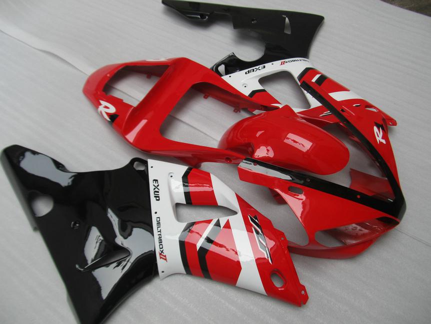 Injection mold Fairing body kit for YAMAHA YZFR1 YZF R1 2000 2001 YZF-R1 YZR1000 00 01 red white Fairings bodywork+gifts YS66