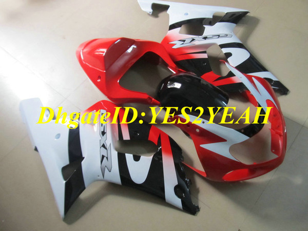 Injection mold Fairing kit for SUZUKI GSXR600 750 K1 01 02 03 GSXR600 GSXR750 2001 2003 New Red white black Fairings set+Gifts SM29