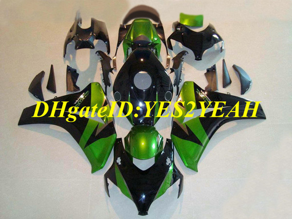 Motorcycle Fairing kit for Honda CBR1000RR 08 09 10 11 CBR 1000RR 2008 2009 2011 CBR1000 ABS Green black Fairings set+Gifts HM45