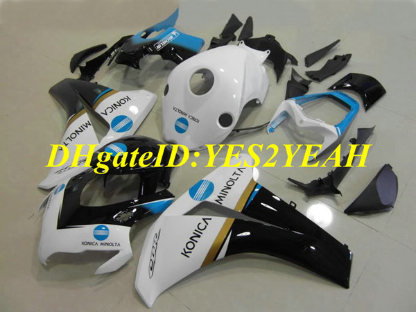 Motorcycle Fairing kit for Honda CBR1000RR 08 09 10 11 CBR 1000RR 2008 2009 2011 CBR1000 ABS White black Fairings set+Gifts HM40