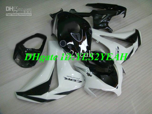 Injection Fairing body kit for Honda CBR1000RR 08 09 CBR 1000 RR 2008 2009 cbr 1000rr black white Fairings set+gifts HM23