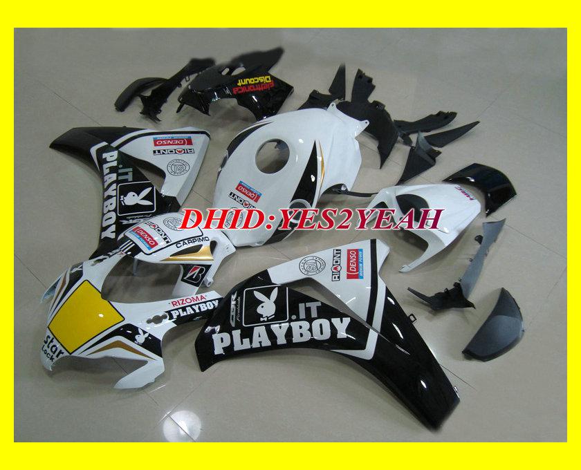 white black Fairing body kit for HONDA CBR1000RR CBR 1000 RR 2008 2009 CBR 1000RR 08 09 CBR1000 Injection mold Fairings set+gifts