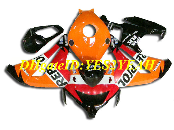 Motorcycle Fairing kit for Honda CBR1000RR 08 09 10 11 CBR 1000RR 2008 2009 2011 CBR1000 ABS Red orange Fairings set+Gifts HM51