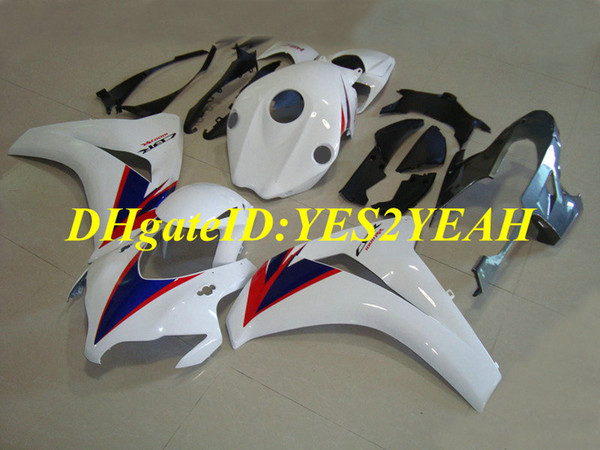 Custom Fairing kit for Honda CBR1000RR 08 09 10 11 CBR 1000RR 2008 2009 2011 CBR1000 ABS white blue Fairings set+Gifts HM57