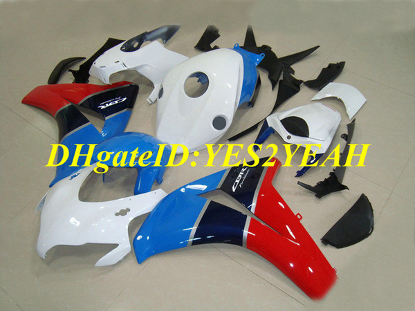 Motorcycle Fairing kit for Honda CBR1000RR 08 09 10 11 CBR 1000RR 2008 2009 2011 CBR1000 ABS Red white blue Fairings set+Gifts HM55