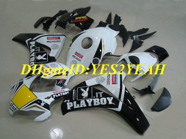 Motorcycle Fairing kit for Honda CBR1000RR 08 09 10 11 CBR 1000RR 2008 2009 2011 CBR1000 Cool White black Fairings set+Gifts HM47