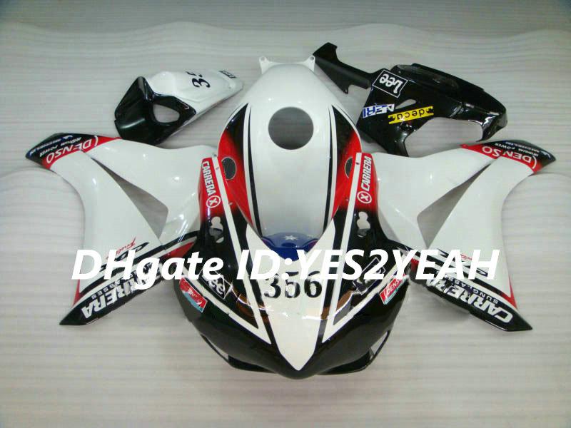 Motorcycle Fairing kit for Honda CBR1000RR 08 09 10 11 CBR 1000RR 2008 2009 2011 CBR1000 White red black Fairings set+Gifts HM13