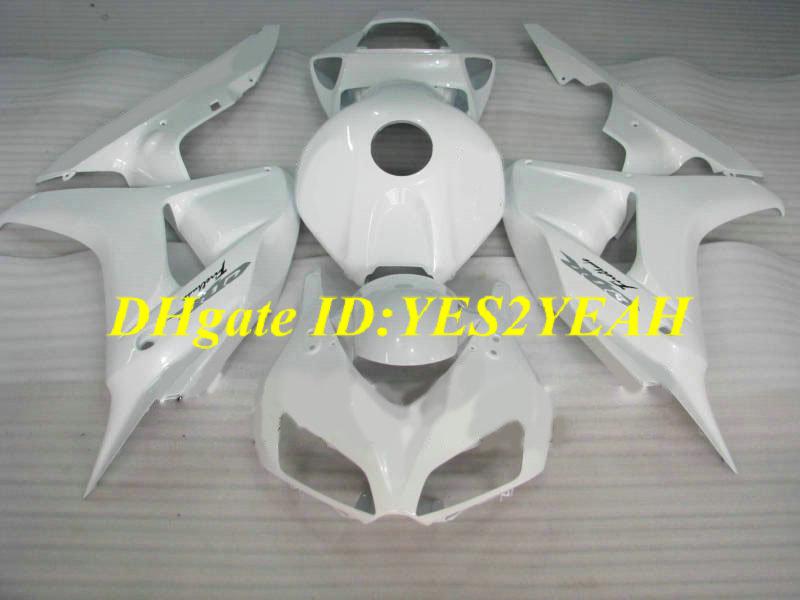 Top-rated Motorcycle Fairing kit for Honda CBR1000RR 06 07 CBR 1000RR 2006 2007 CBR1000 ABS Whole white Fairings set+Gifts HH19