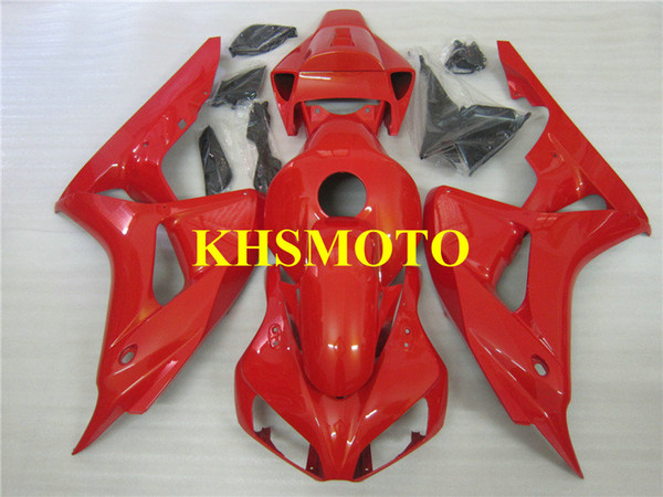 Custom Motorcycle Fairing kit for Honda CBR1000RR 06 07 CBR 1000RR 2006 2007 CBR1000 ABS Plastic Cool red Fairings set+Gifts HH46